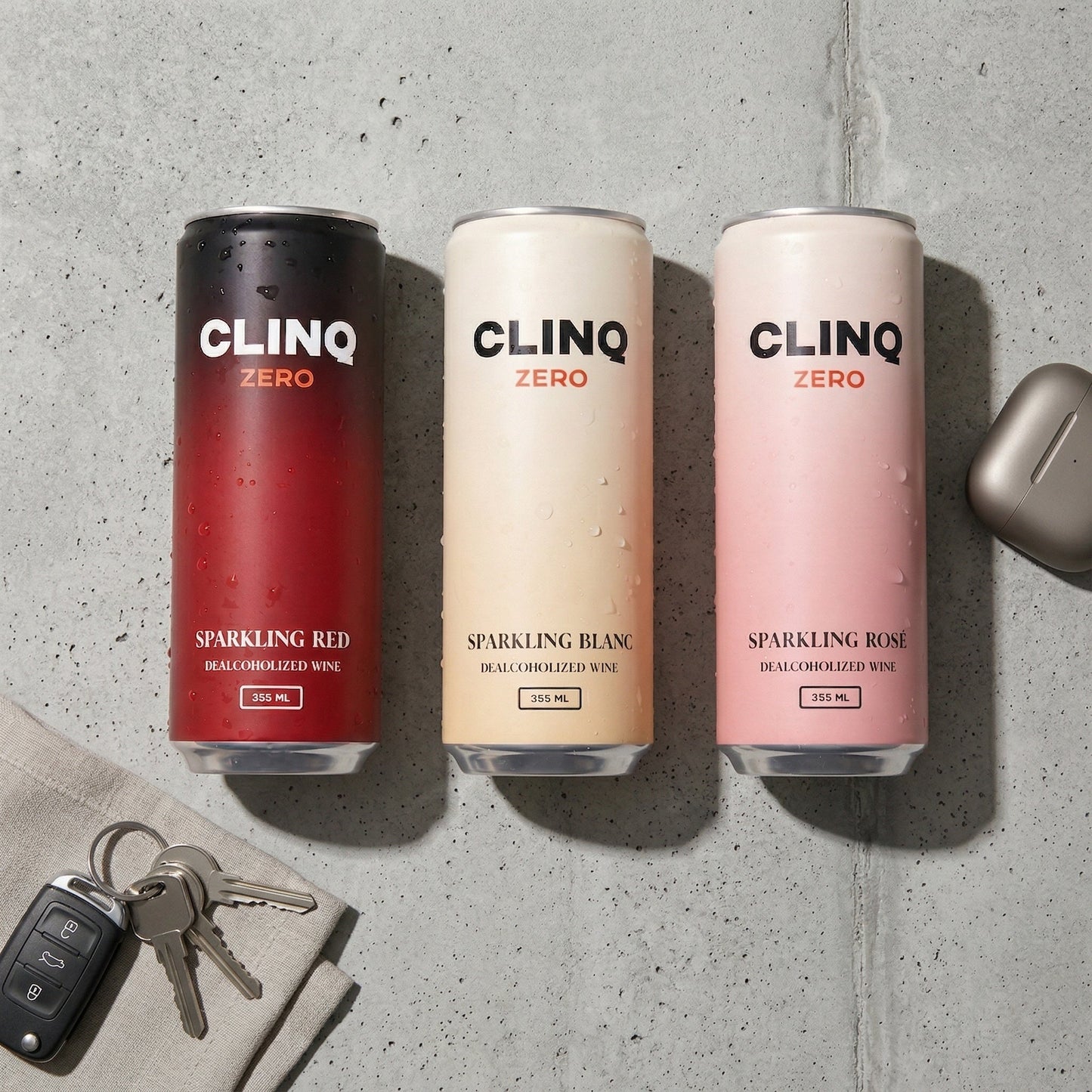 Non-Alcoholic Sparkling Wine 355ml Slim Cans – CLINQ ZERO