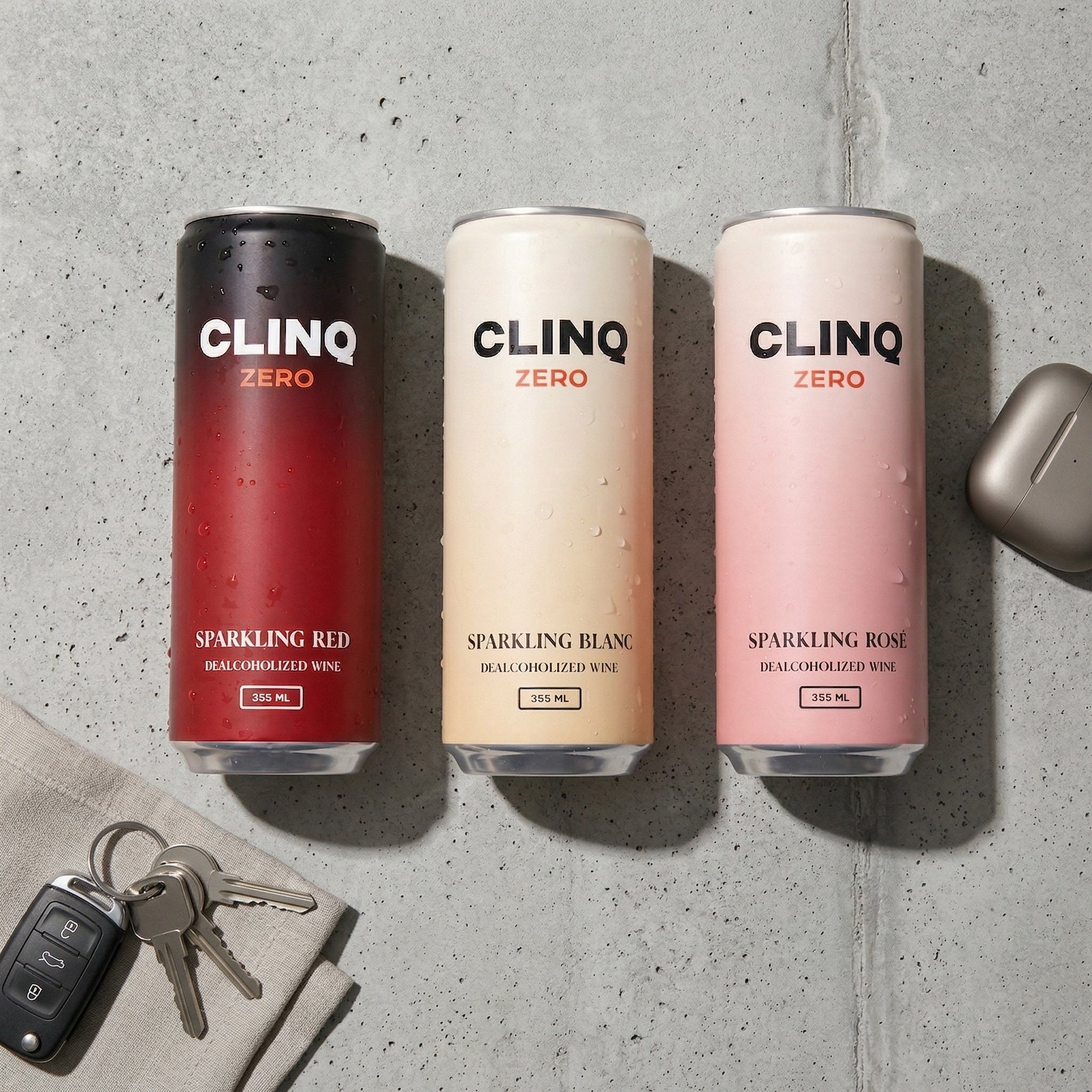 Non-Alcoholic Sparkling Wine 355ml Slim Cans – CLINQ ZERO