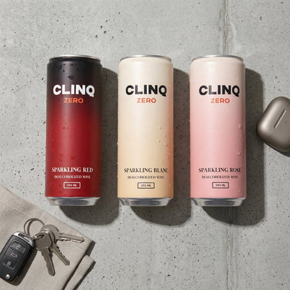 Non-Alcoholic Sparkling Wine 355ml Slim Cans – CLINQ ZERO